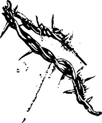 Dark Romance Hand Drawn Element