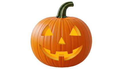 Isolated Jack-o'-Lantern
