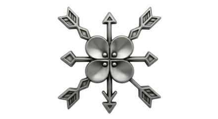 Isolated Arrow Compass Design