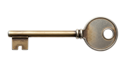 Isolated Antique Key