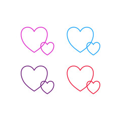 SIMPLE HEART MEDICAL SIGN SYMBOL LOGO VECTOR