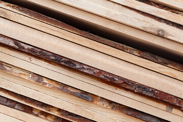 Background of arranged old wooden boards.