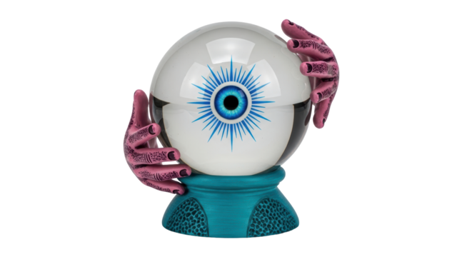 Isolated Crystal Ball Hands