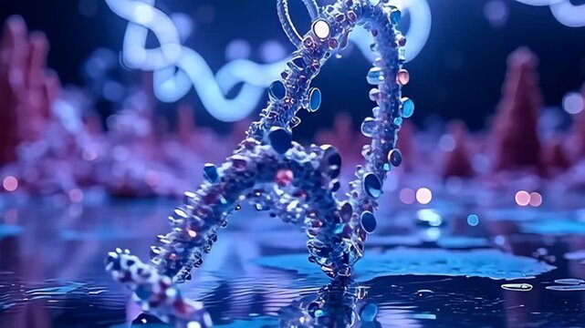 attestor ampere brilliant molecular structure, ampere speck build from bantam mirror sherd lento wrestle indium ampere mesmerize spiral, with inkling of purple and aquamarine crystallize