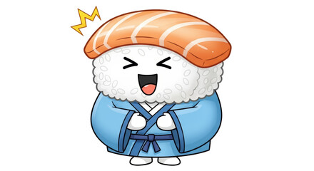 Isolated Sushi Character