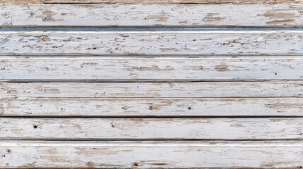 Obraz premium Weathered White Wooden Planks with Rustic Distressed Texture and Natural Wood Grain Details