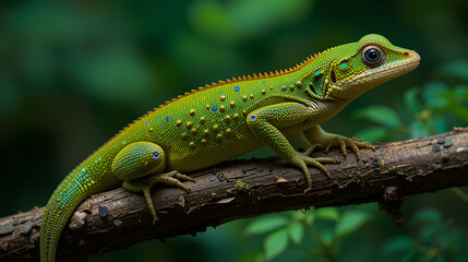 Fototapeta premium Martinique-Anolis (Anolis roquet salinei) - Martinique's anole