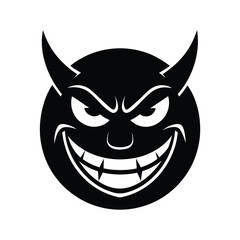Devil Smirk Face Emoji Icon