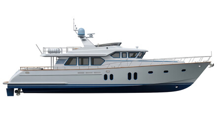 Isolated Luxury Yacht