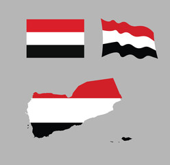 Yemen Patriotism Pack: Harmonized Flag & Map Visuals, Yemen Creative Suite: Stylized Flag and Map Pairings, Yemen Design System: Unified Flag and Map Color Themes