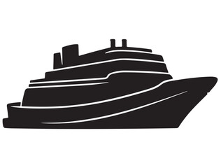 Obraz premium SHIP SILHOUETTE