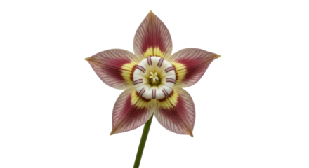 Isolated Star Shaped Flower