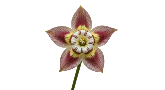 Isolated Star Shaped Flower