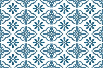 seamless pattern white flower with leaves