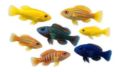Fototapeta premium Gobies with small body and vibrant colors