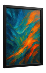 Framed poster with glass front