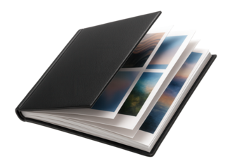 Portfolio book with art collection