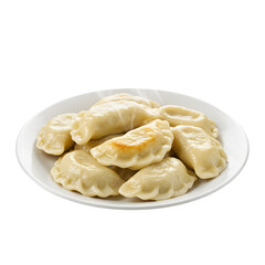 pierogi isolated on white or a transparent background, PNG format.