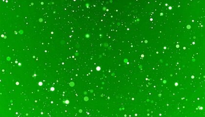 Green Background, Sparkling Lights, Abstract Design