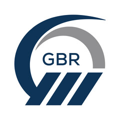 GBR Modern Company logo. GBR Abstract Company logo design for entrepreneur and business. GBR best icon Template.
