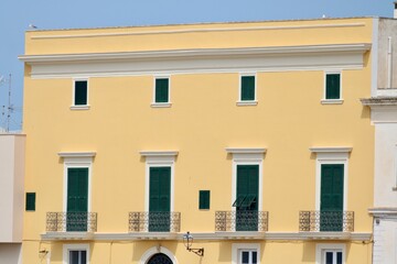 Einfache Fassade in Italien