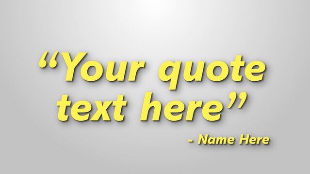 Quote Saying Recap Triple Text Screen Intro