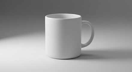 Fototapeta premium Plain White Coffee Cup for Branding, Mockup, and Product Display