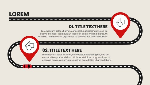 Animated Roadmap Infographic Steps To Success