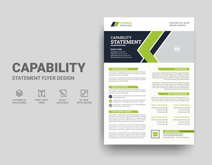 Capability Statement Template Design
