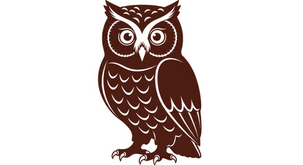 Obraz premium Isolated Brown Owl