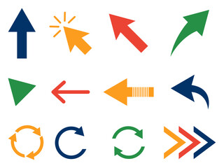 Arrow Icons Set Directional Symbols for Navigation and UI Design