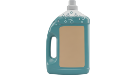 Isolated Cleaning Product Bottle