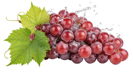 Isolated Bunch of Fresh Grapes