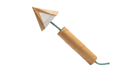 Isolated Cardboard Firework