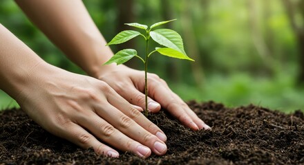 Fototapeta premium plant in hands