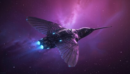 hummingbird in flight