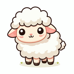  Cute little sheep vector