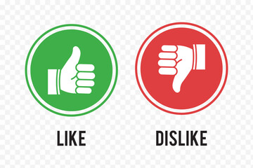 like and dislike icon . Thumbs up thumbs down icon vector . eps 10 