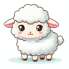  Cute little sheep vector