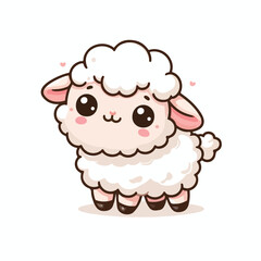  Cute little sheep vector
