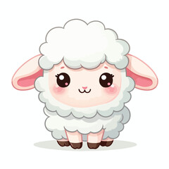  Cute little sheep vector