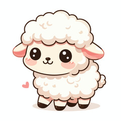  Cute little sheep vector