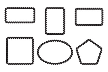 rope vector illustration design template . Geometric Shapes on white Background  . eps 10 