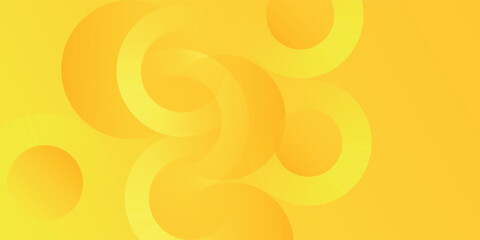 Modern art abstract yellow background with circular swirl patterns and soft gradients