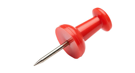 Isolated Red Push Pin