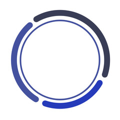Fototapeta premium blue circle logo round element design grafis