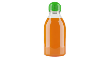Isolated Orange Juice Bottle