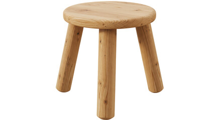 Isolated Wooden Stool