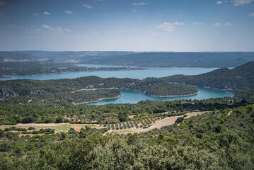 Spanish Reservoir in Summer, Guadalajara Province