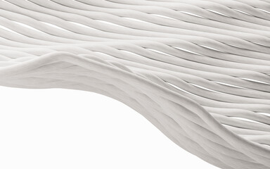 Obraz premium Smooth cloth weave lines background, 3d rendering.